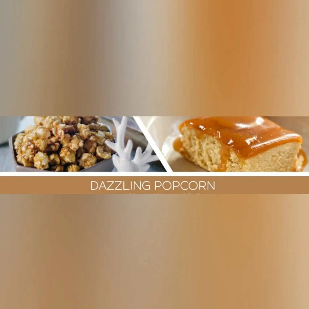 Goose Creek DAZZLING POPCORN Large 3-Wick Scented Candle, 14.5 oz